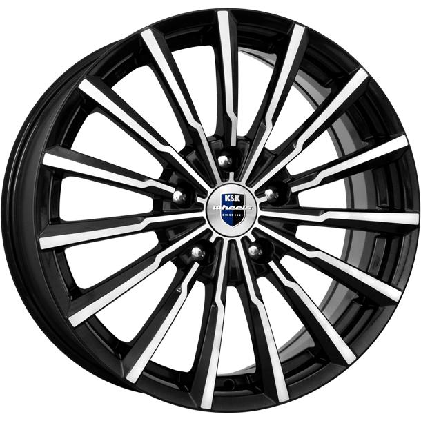 R14 4x100 5,5J ET45 D56,6 К&К Акцент (КС641) Алмаз черный