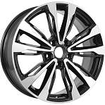 R18 5x114,3 7J ET45 D67,1 KDW KD1830 (КС1135-18) Black_Front_Polished
