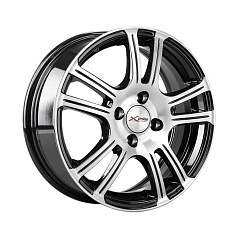 Диск R15 4x100 6,0J ET45 D60,1 X'trike X-105М BK/FP 