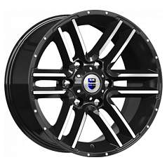 Диск R17 6x139,7 8J ET-10 D106,1 К&К Алгама (КС762) Алмаз-черный