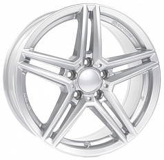 Диск R17 5x108 7J ET40,5 D63,4 Rial M10 Polar Silver For OEM Cap 