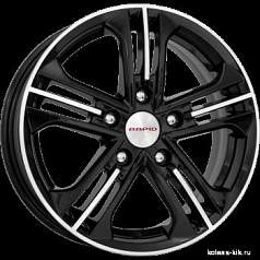 Диск R15 5x114,3 6J ET45 D67,1 K&K Trinity (КС615) алмаз черный