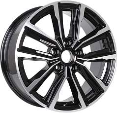 Диск R17 5x114,3 7,5J ET40 D66,1 К&К Лацио алмаз чёрный