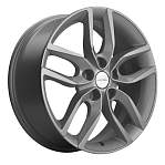 R17 5x114,3 6,5J ET45 D67,1 Khomen KHW1708 ( 17_ZV Mazda 3/CX30 ) F-Silver