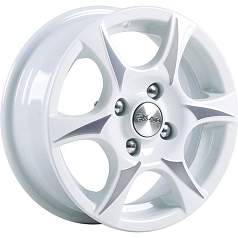 Диск R13 4x98 5J ET35 D58,6 Скад Аэро алмаз белый