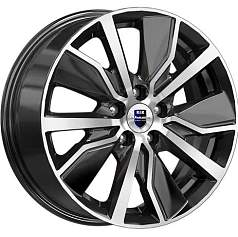 Диск R16 5x114,3 6,5J ET40 D67,1 K&K Гамбит (КС961) алмаз чёрный