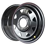 R15 6x139,7 8J ET-25 D110 OFF-ROAD Wheels Диск усиленный Toyota Nissan стальной Black (треуг. мелкий