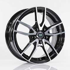Диск R17 5x108 7J ET40 D65,1 Megami MGM-20FF BKF