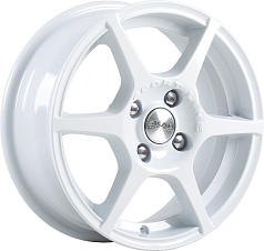 Диск R14 4x98 5,5J ET38 D58,6 Скад Ягуар белый
