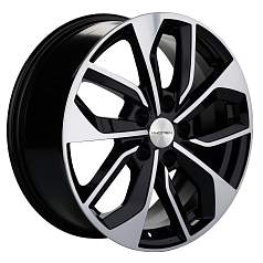 Диск R17 5x108 7J ET40 D54,1 Khomen KHW1703 (ZV 17_Москвич 3) Black-FP