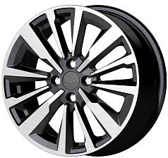Диск R16 4x100 6,5J ET49 D54,1 K&K Эрман (КС997) алмаз чёрный
