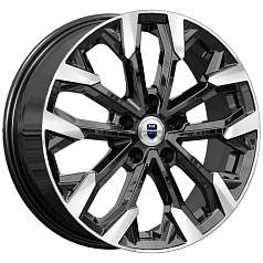 Диск R17 5x112 6,5J ET43 D66,6 K&K Морейн (КС1046) алмаз чёрный