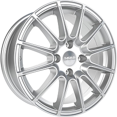 Диск R17 4x100 7,5J ET42 D67,1 Скад Ле Ман сильвер
