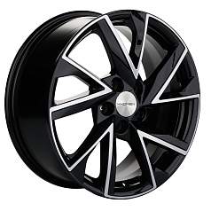 Диск R17 5x108 7J ET40 D54,1 Khomen KHW1714 (ZV 17_Москвич 3) Black-FP