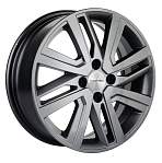 R16 4x100 6J ET41 D60,1 Khomen KHW1609 (Lada X-Ray) G-Silver