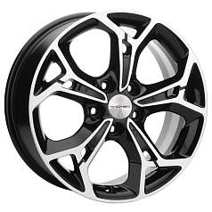 Диск R17 5x110 7J ET45 D67,1 Khomen KHW1702 (Dongfeng 580) Black-FP