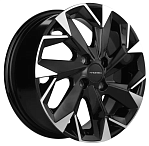 R14 4x100 5,5J ET43 D67,1 Khomen KHW1402 (Solaris/Logan/Rio) Black-FP