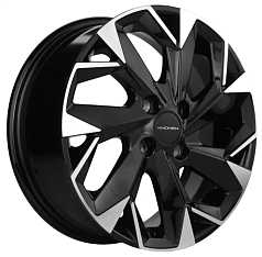 Диск R14 4x100 5,5J ET43 D67,1 Khomen KHW1402 (Solaris/Logan/Rio) Black-FP
