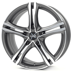 Диск R18 5x120 8J ET45 D79 OZ X5B Matt Graphite Diamond Cut d-XL 