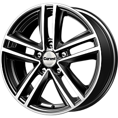 Диск R16 5x100 6,5J ET43 D57,1 Carwel Неро 137(133) AB