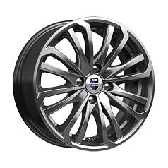 Диск R15 4x100 6J ET37 D60,1 Rapid Рим (КС622) дарк платинум