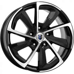 Диск R18 5x114,3 6,5J ET45 66,1 К&К C,T,G, Алмаз чёрный