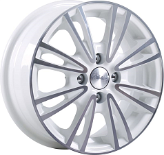 Диск R15 4x114,3 6J ET45 D67,1 Скад Пантера алмаз-белый