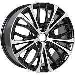R17 5x114,3 7,5J ET46 D67,1 KDW KD1723 (ZV 17_Hyundai i40) (КС873) Black Front Polished