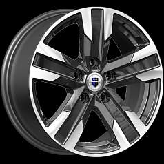 Диск R16 5x108 7J ET33 D67,1 K&K Висмут (КС1009) алмаз чёрный