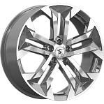 R19 5x114,3 7,5J ET45 D67,1 Скад Premium Series КР015 (19_CX-5) Diamond gloss graphite 
