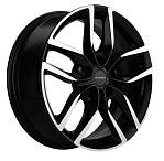 R17 5x112 6,5J ET38 D57,1 Khomen KHW1708 ( 17_ZV Kodiaq/Tiguan ) Black-FP