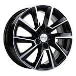 R15 5x100 6J ET38 D57,1 Khomen KHW1507 (Skoda Rapid/Fabia) Black-FP