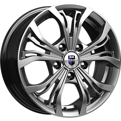 Диск R17 5x112 7J ET43 D57,1 Rapid Аламида (КС705) дарк платинум
