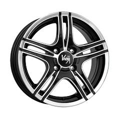 Диск R13 4x114,3 5J ET45 d69,1 K&K Омаxа алмаз черный (КС618)
