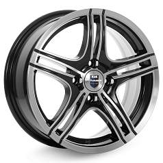 Диск R15 4x100 6,5J ET37 d67,1 K&K Омаxа алмаз черный (КС637)