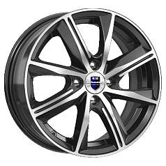Диск R16 5x100 7J ET46 57,1 K&K Арнар-оригинал (КС904) алмаз черный 