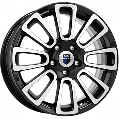 Диск R15 4x98 6J ET35 D58,5 K&K Неман (КС717) Алмаз черный Оригинал