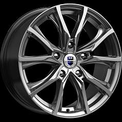 Диск R17 5x120 7,5J ET37 72,6 K&K Твист-оригинал (КС697) дарк платинум 