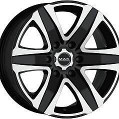 Диск R18 6x114,3 8J ET45 D66,1 MAK Stone 6 Black Mirror 