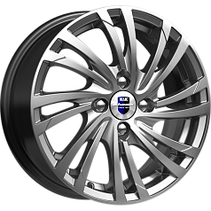 Диск R15 4x100 6J ET45 D67,1 К&К Мейола (КС643) Дарк платинум