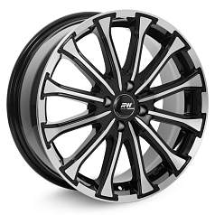 Диск R17 5x112 7J ET45 D66,6 Racing Wheels H-461 BK F/P