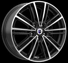 Диск R17 5x112 7J ET40 57,1 К&К Эрфурт Алмаз чёрный