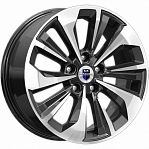 R17 5x114,3 7J ET50 D66,1 К&К Авиор (КС936-14) алмаз черный 