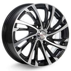 Диск R15 4x100 6,5J ET46 54,1 Rapid Мейола Алмаз чёрный