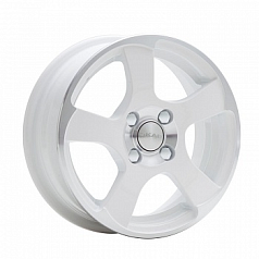 Диск R15 4x100 6J ET48 D54,1 Скад Аллигатор алмаз-белый