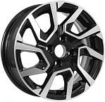R14 4x98 5,5J ET35 D58,5 KDW KD1420 (КС1090-00) Black_Front_Polished