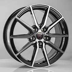Диск R16 5x114,3 6,5J ET40 D66,1 NZ Wheels R-03 BKF