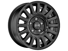 Диск R18 5x127 8,5J ET0 D71,6 OZ Rally Raid Matt Black Silver Lettering 