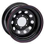 R16 5x114,3 8J ET-19 D84 ORW Диск усиленный JEEP стальной Black с бедлоком (красный)