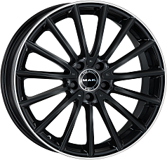 Шины R17 5x112 7,5J ET40 D66,6 MAK Komet Gloss Black Mirror Ring
